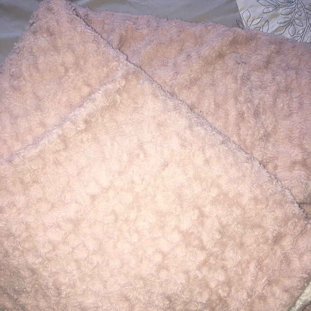 Pink rose petal throw